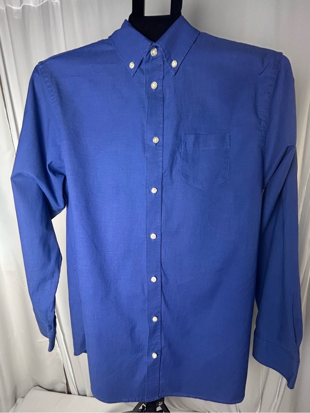 Chaps Royal Blue Button-Down Long Sleeve Shirt